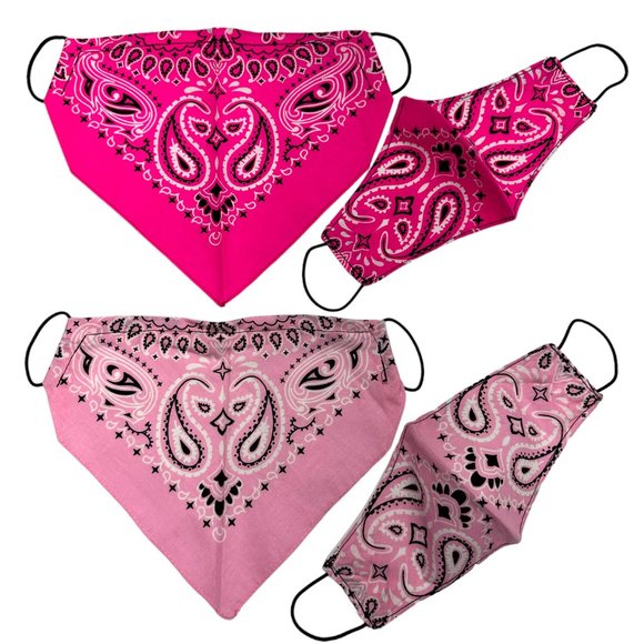Handmade Accessories - Bandana Face Masks NWOT - Set of 4